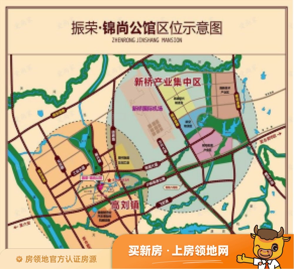 振荣锦尚公馆位置交通图42