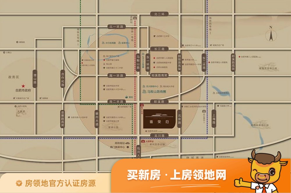 雍荣府位置交通图2