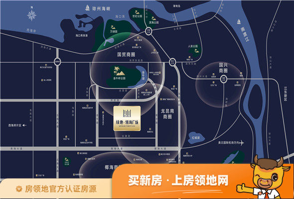 绿地领海广场位置交通图1