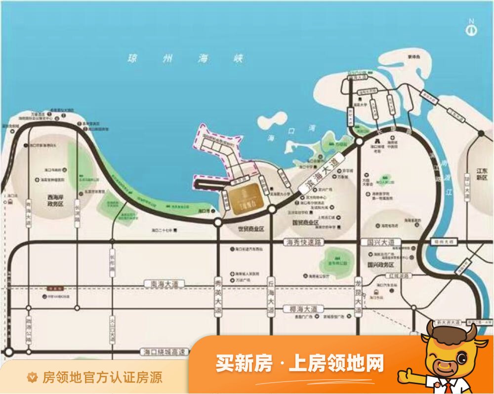 罗牛山玖悦台商铺位置交通图1