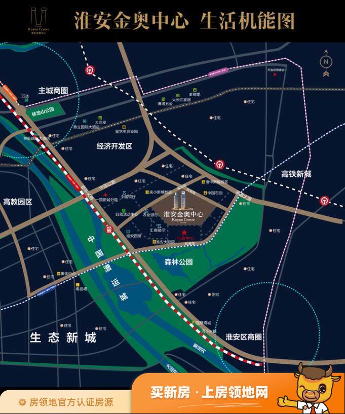 淮安金奥中心位置交通图5