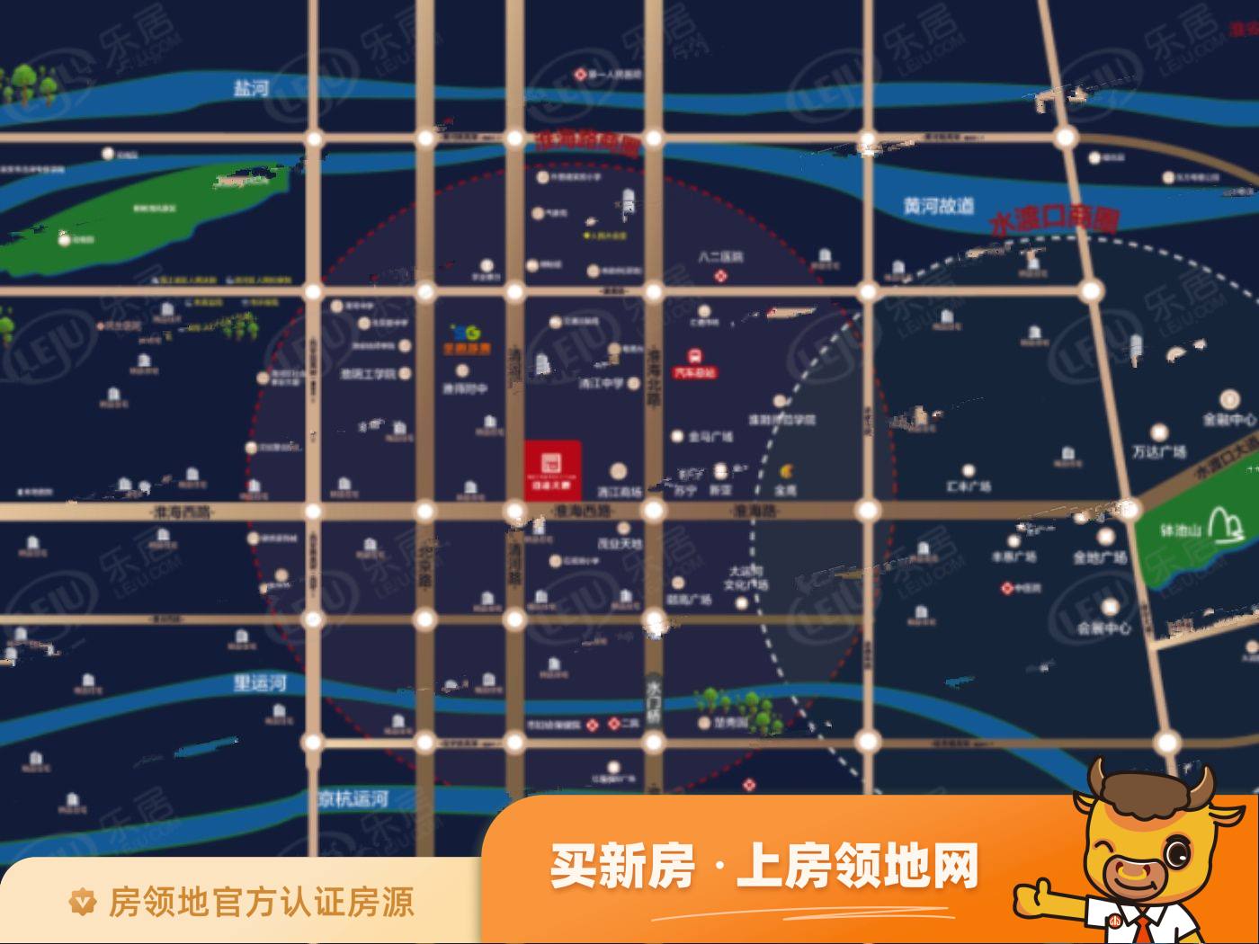淮海天宸位置交通图26