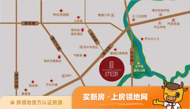 华远万江府位置交通图49