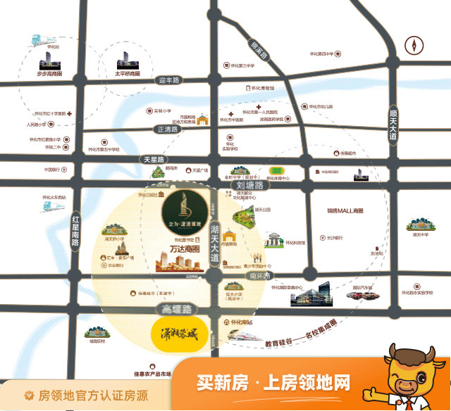 金为潇湘蓉城位置交通图43