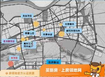 滨河家园位置交通图1