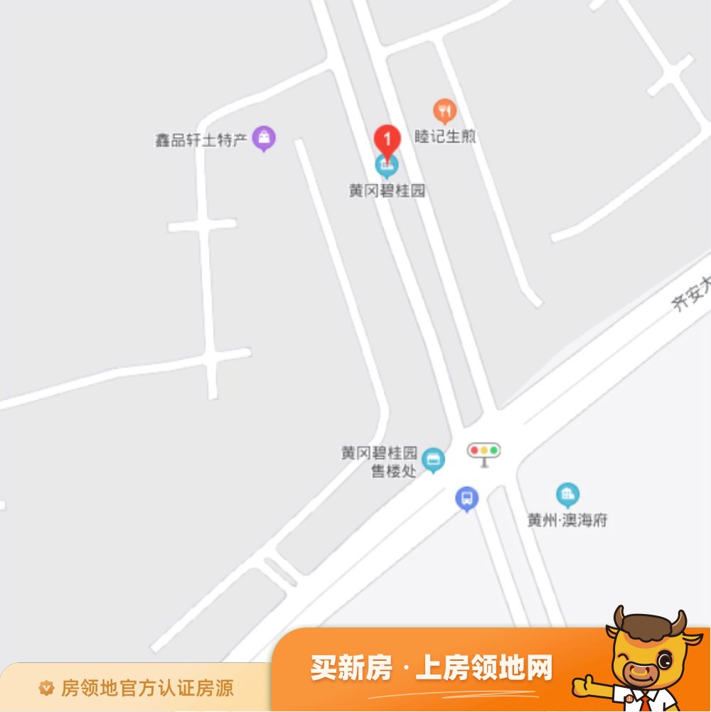 黄冈碧桂园位置交通图34