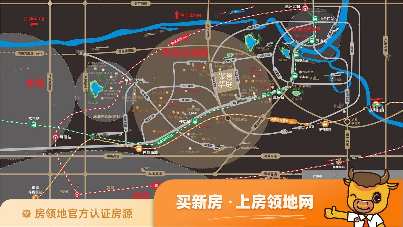 港龙紫誉华庭位置交通图52