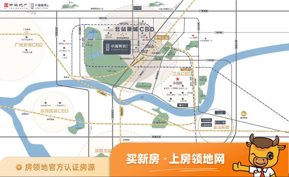 中海锦宸花园位置交通图3