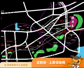 惠阳雅居乐花园位置交通图1