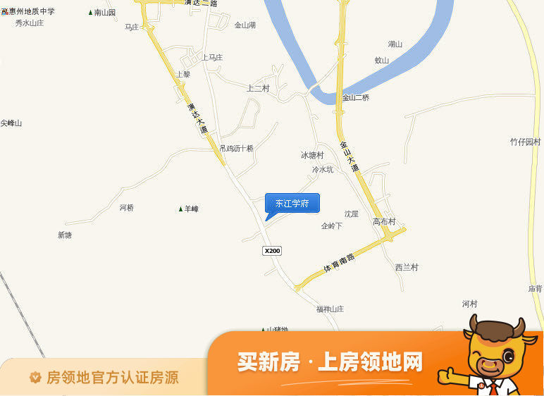 东江学府六期位置交通图1