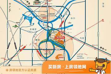 中海水岸城花园位置交通图1