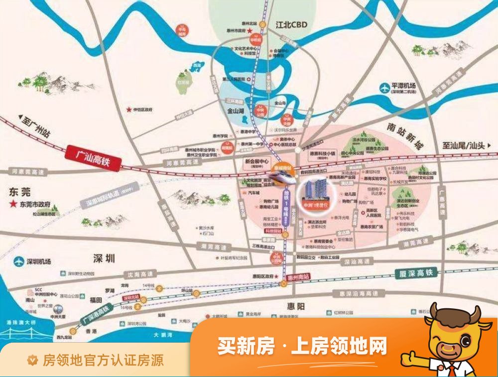 中洲理想仓位置交通图1