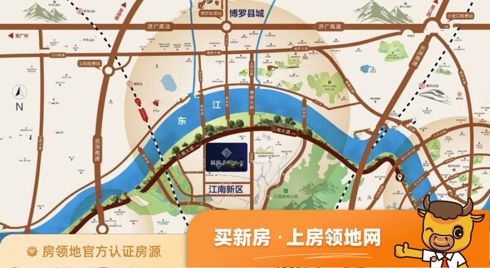 新城金樾江南位置交通图1