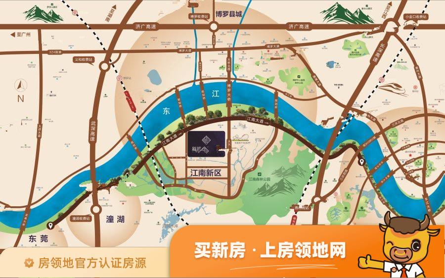 新城金樾江南位置交通图3