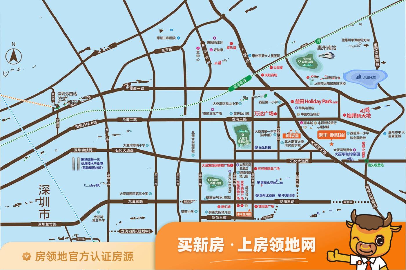 泰丰枫林岸位置交通图1