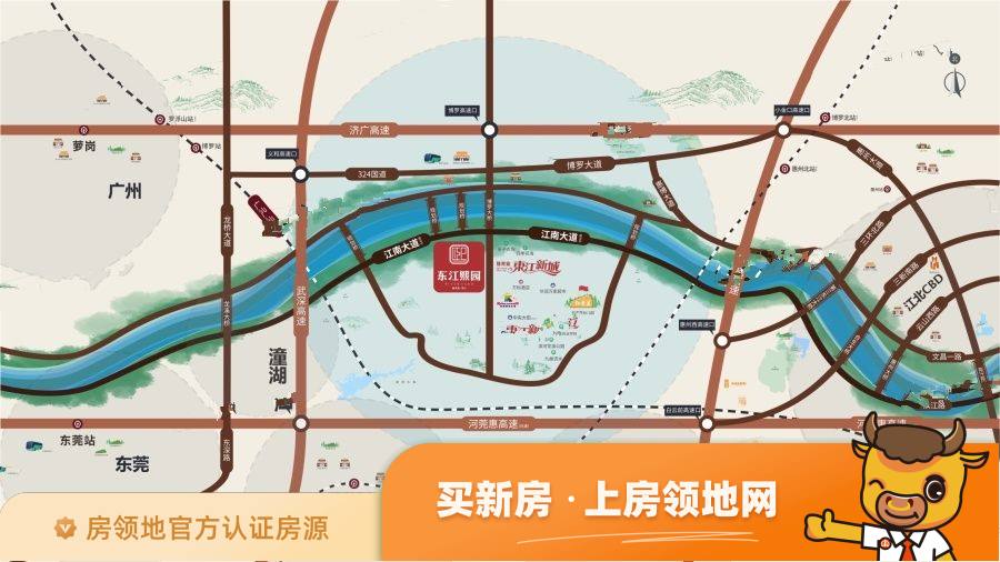 佳兆业东江熙园位置交通图3