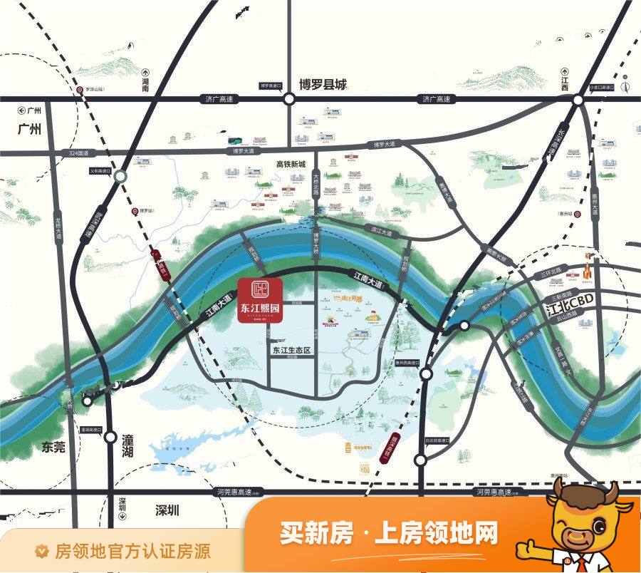 佳兆业东江熙园位置交通图5