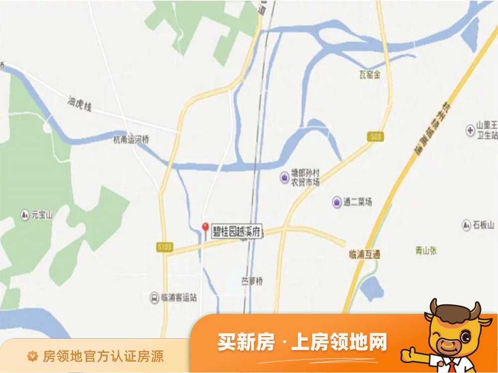 碧桂园银城天境位置交通图11