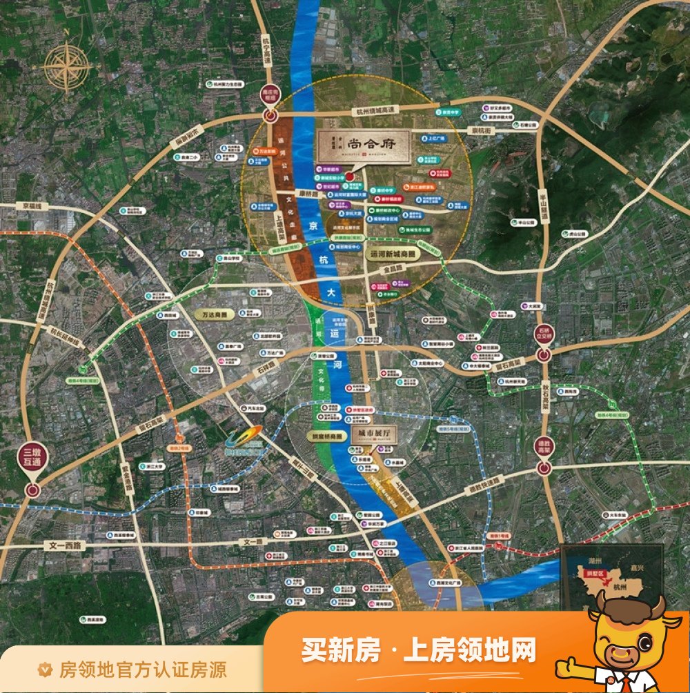 碧桂园金科尚合府位置交通图26
