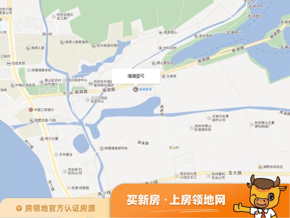 湘湖壹号位置交通图2