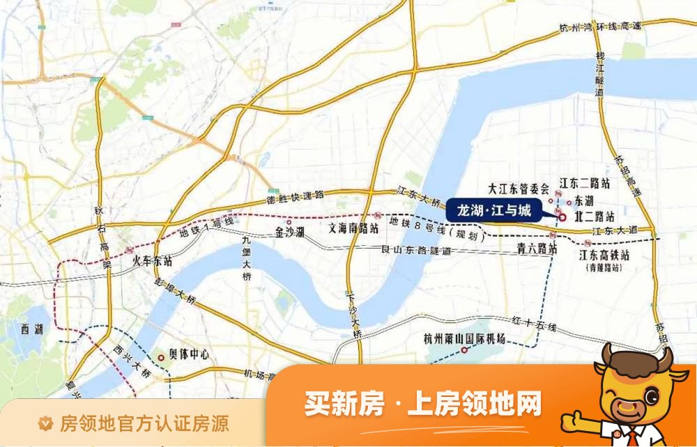 龙湖江与城位置交通图46