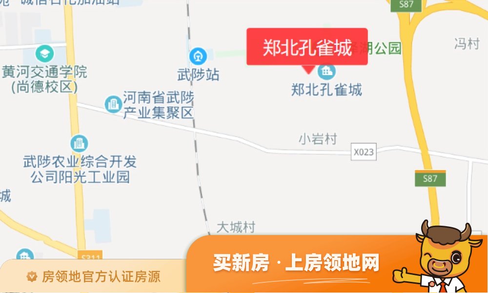 郑北孔雀城位置交通图40