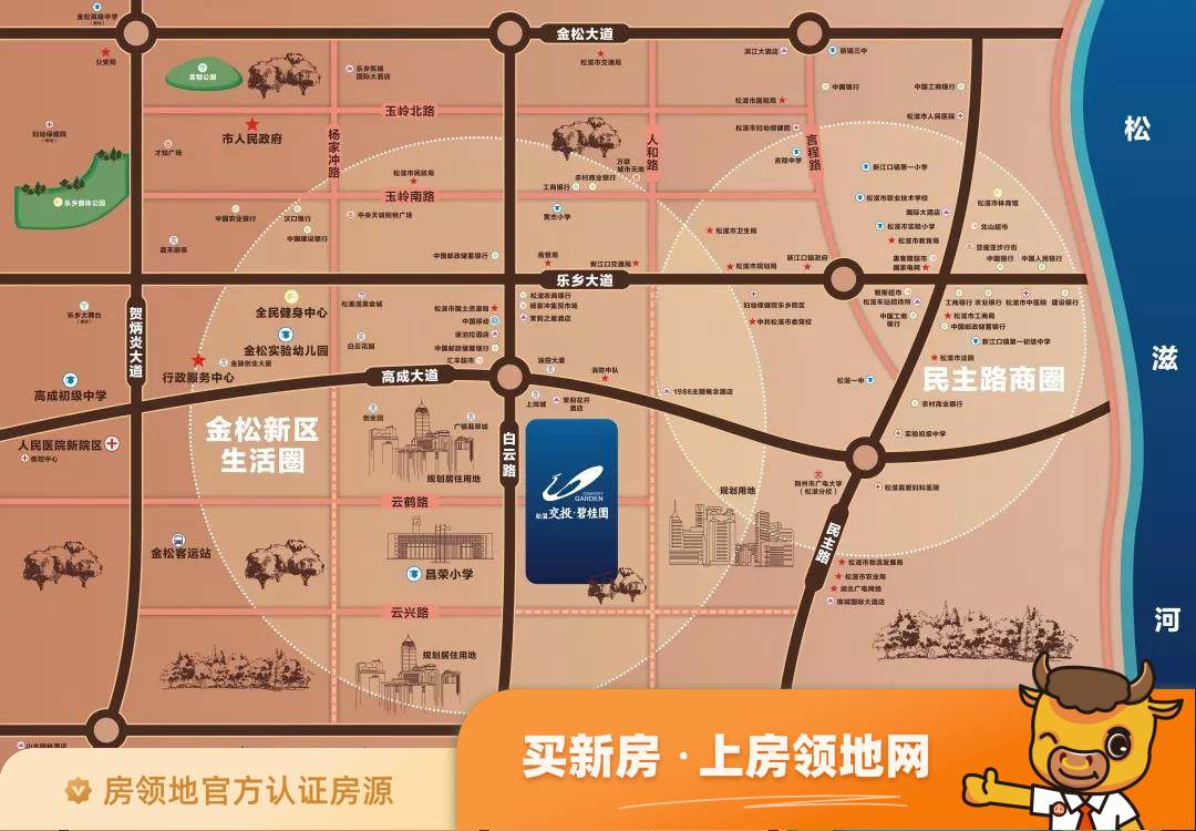 衡阳县商业步行街商铺位置交通图1
