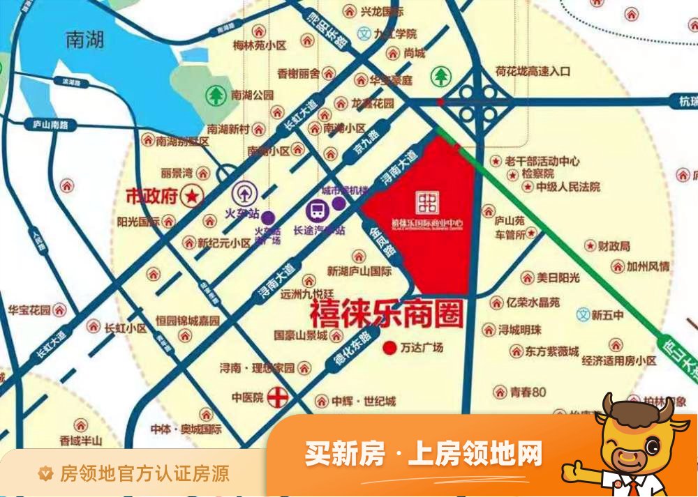 中铁西江悦（住宅）位置交通图1