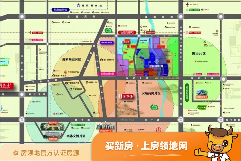 中新锦绣天地位置交通图64