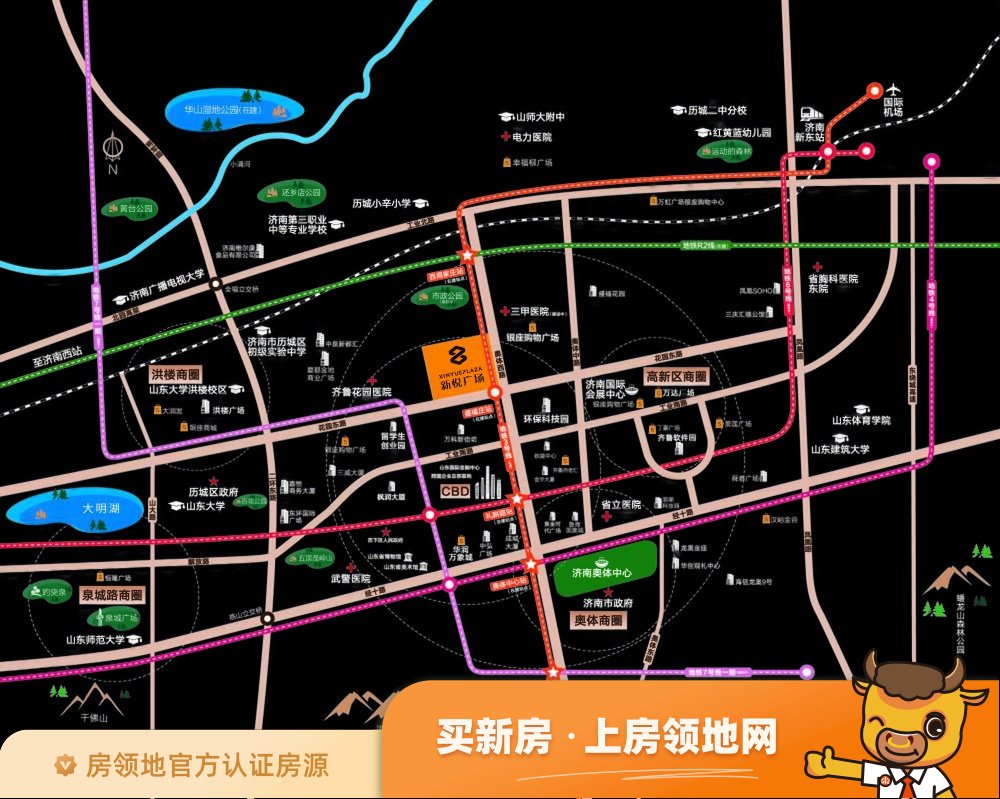 和昌水发新悦广场位置交通图2