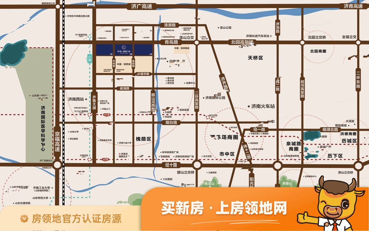 中建锦绣广场位置交通图33