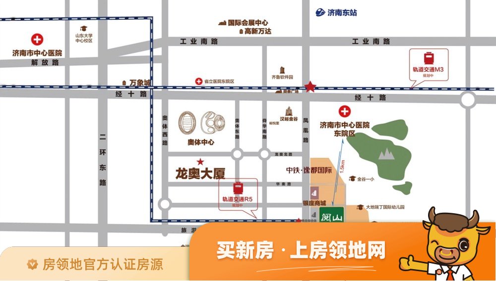 中铁逸都国际三期阅山位置交通图46