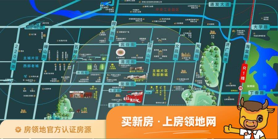 碧桂园青城位置交通图4