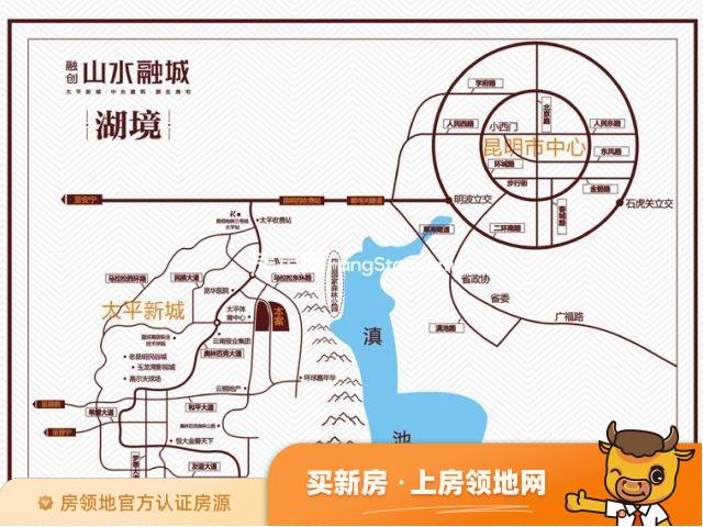 中国铁建云景山语城位置交通图3