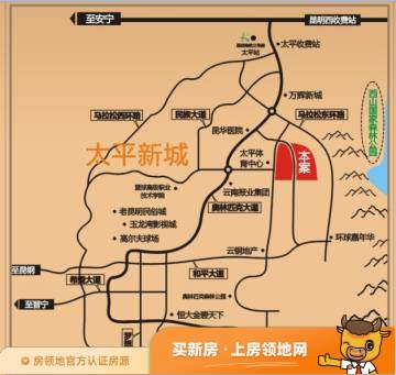 中国铁建云景山语城位置交通图4
