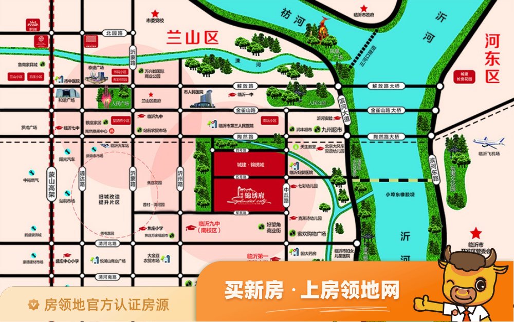城建锦绣府位置交通图32