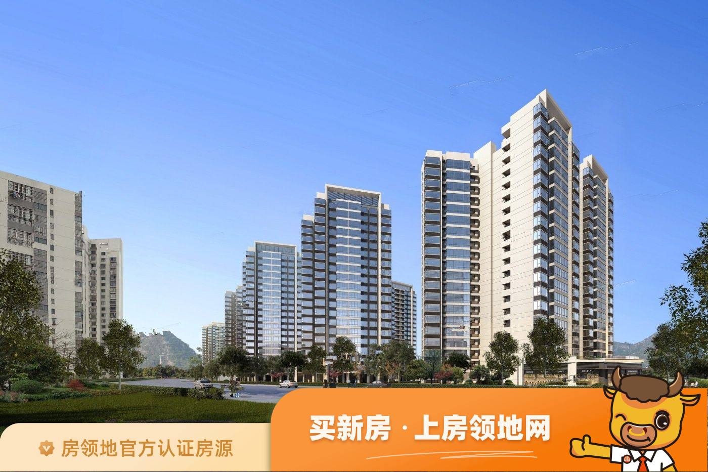 柳州彰泰江与城在售户型，2居、3居、4居，建面78-128m²