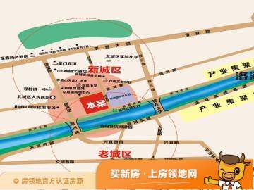 中铁银杏广场位置交通图1