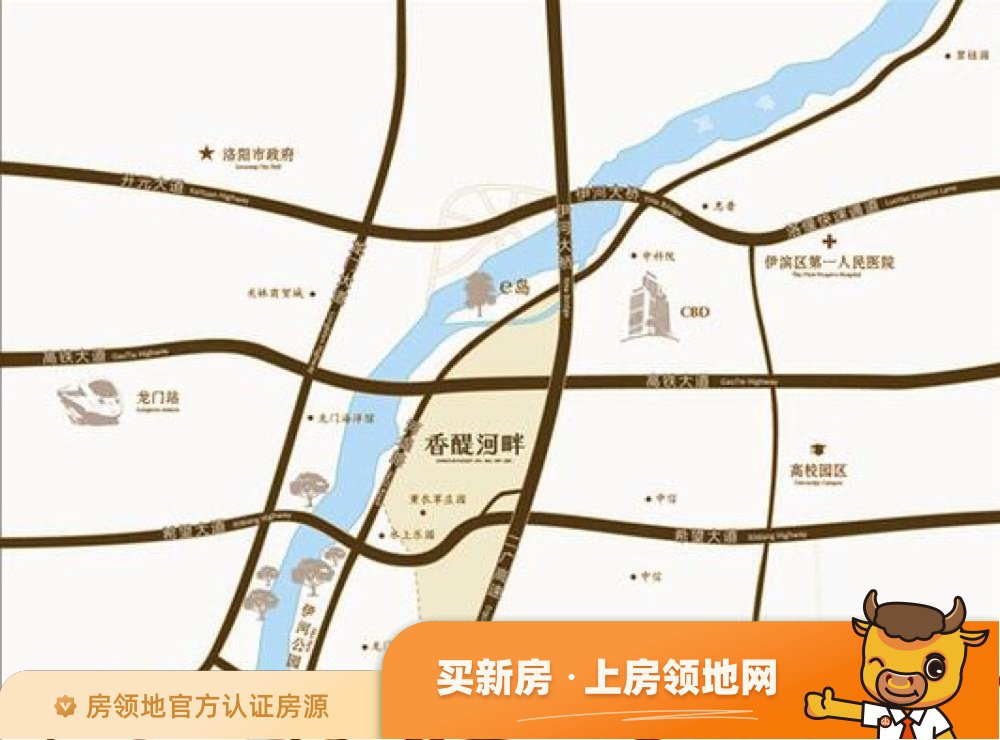 香醍河畔位置交通图49
