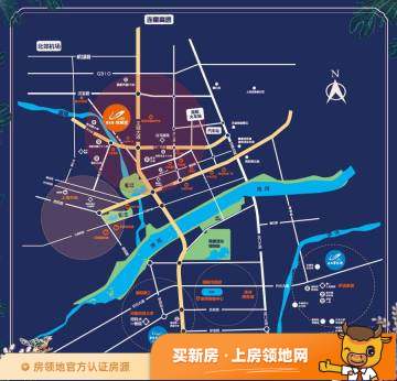 欧香小镇位置交通图1