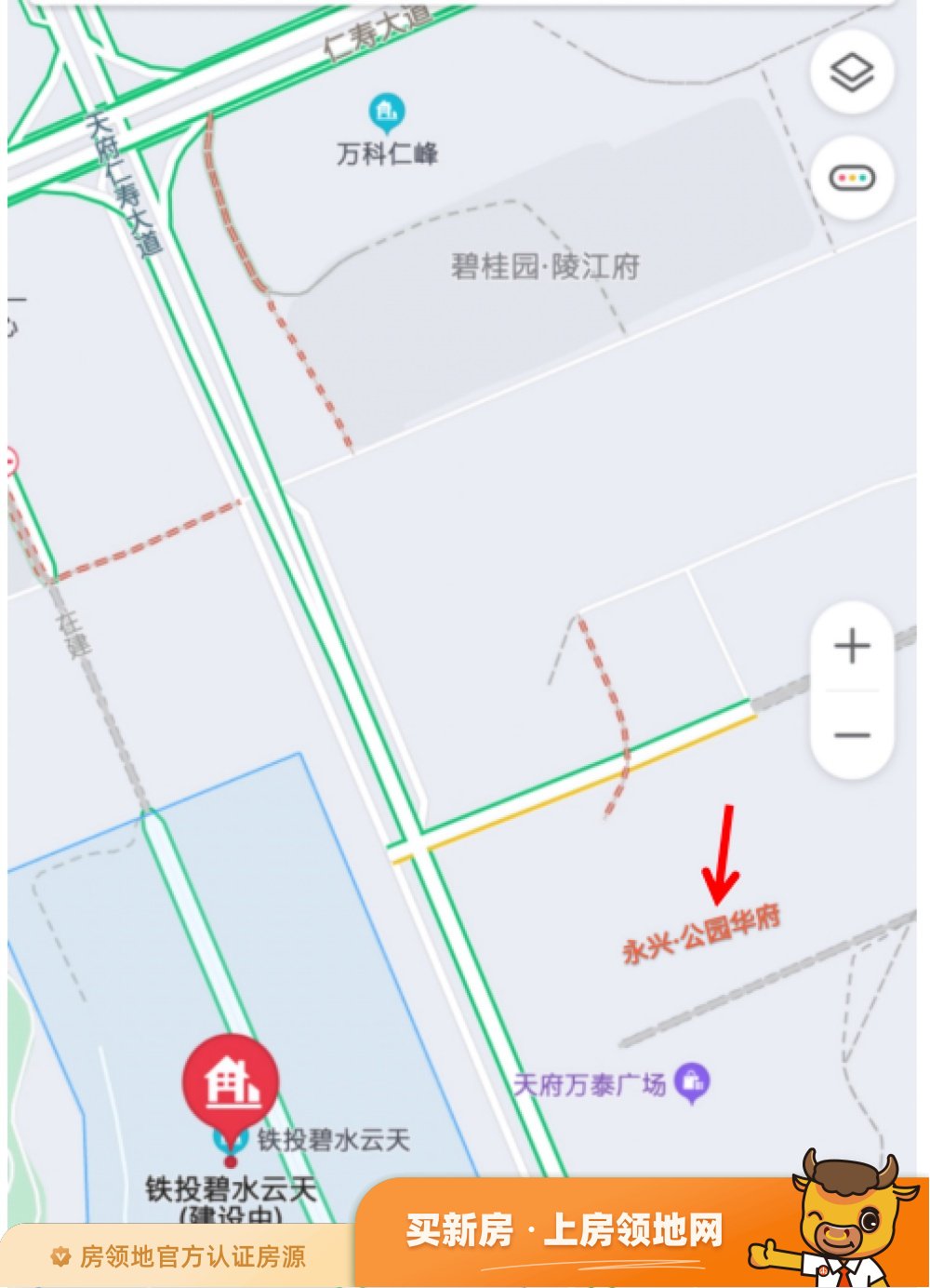 永兴公园华府位置交通图72