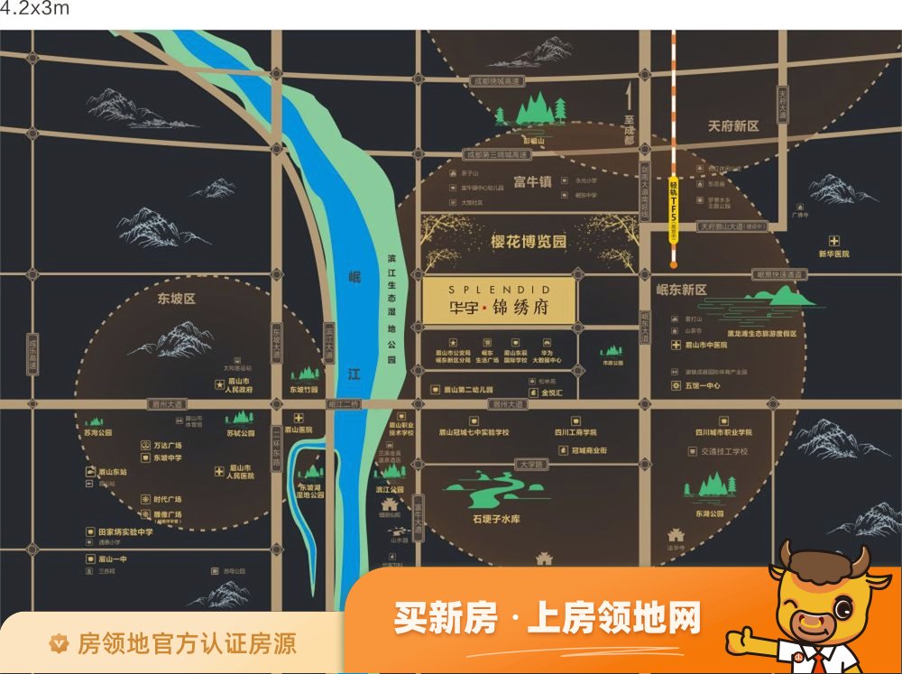 华宇锦绣府位置交通图5