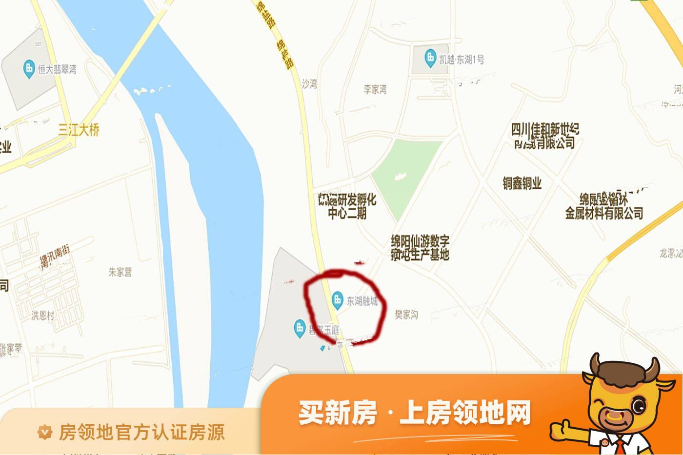 兴发东湖融城位置交通图1