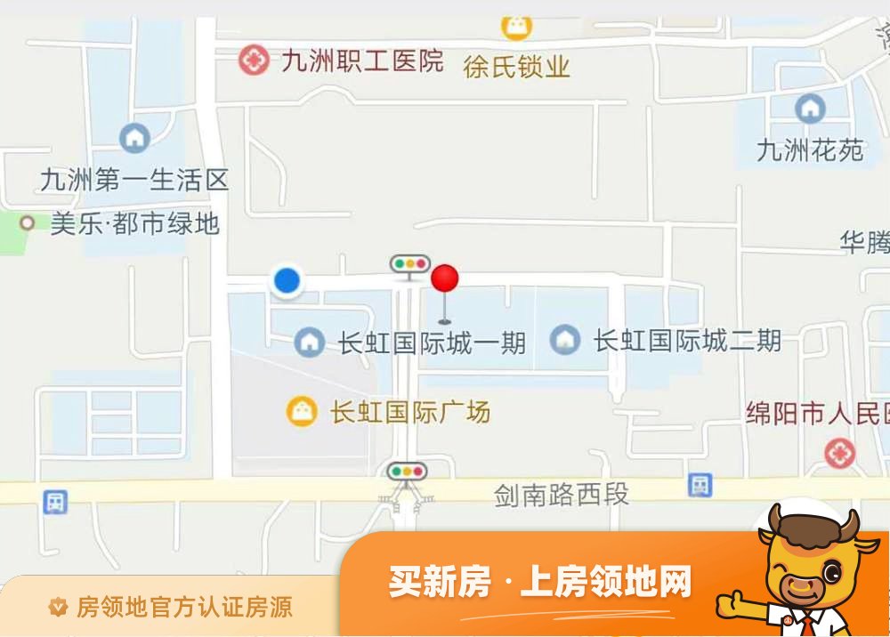 长虹国际城丨中央公馆位置交通图1