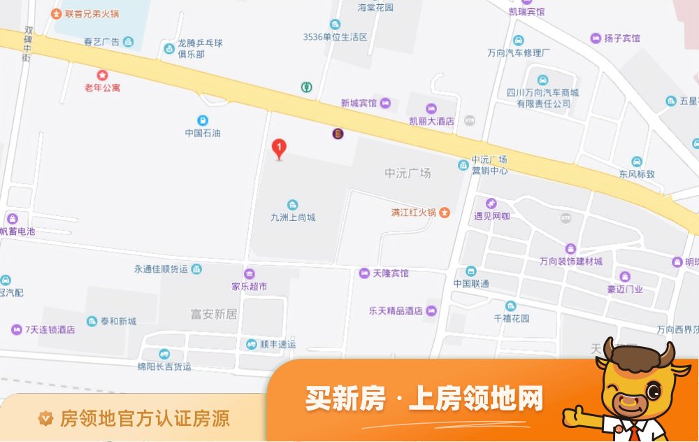 锦尚云庭位置交通图1