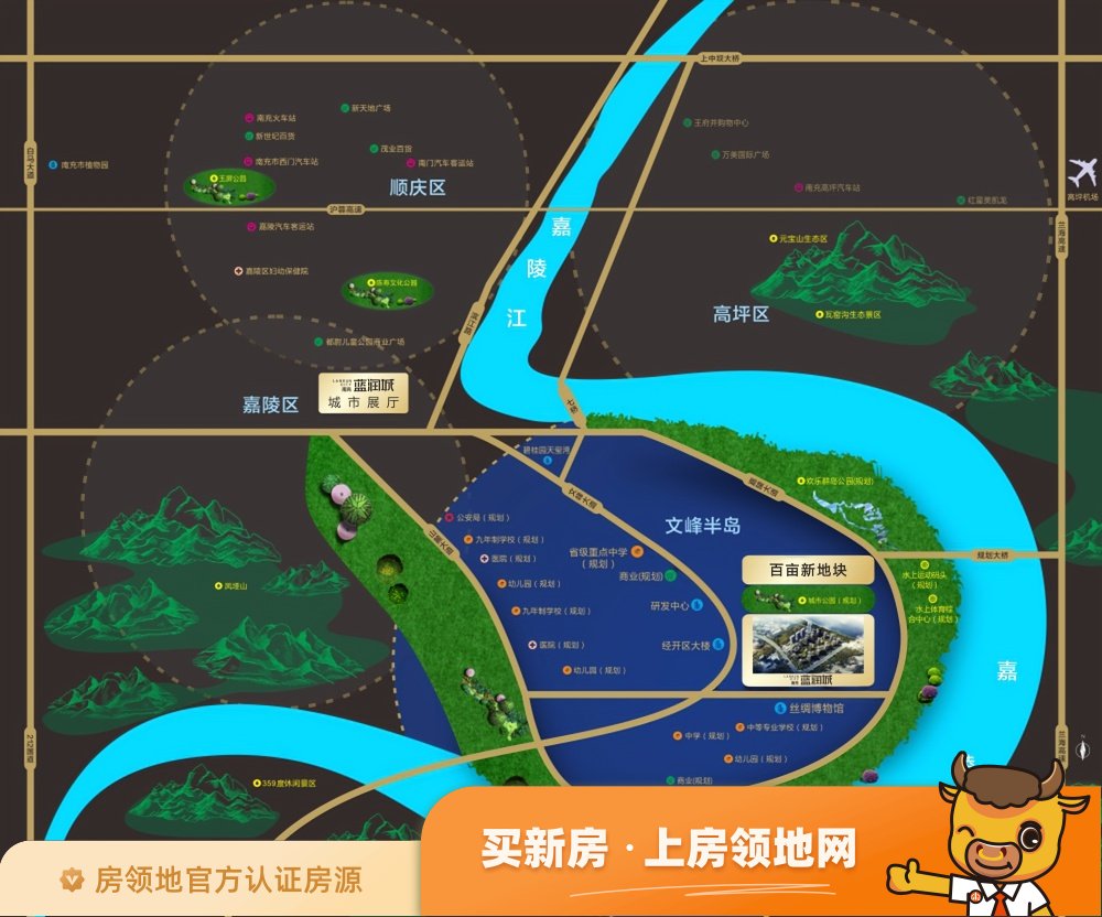 蓝润千里江城位置交通图97