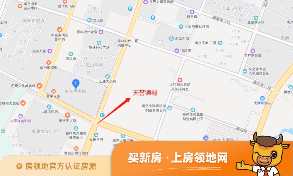 天誉锦樾位置交通图39