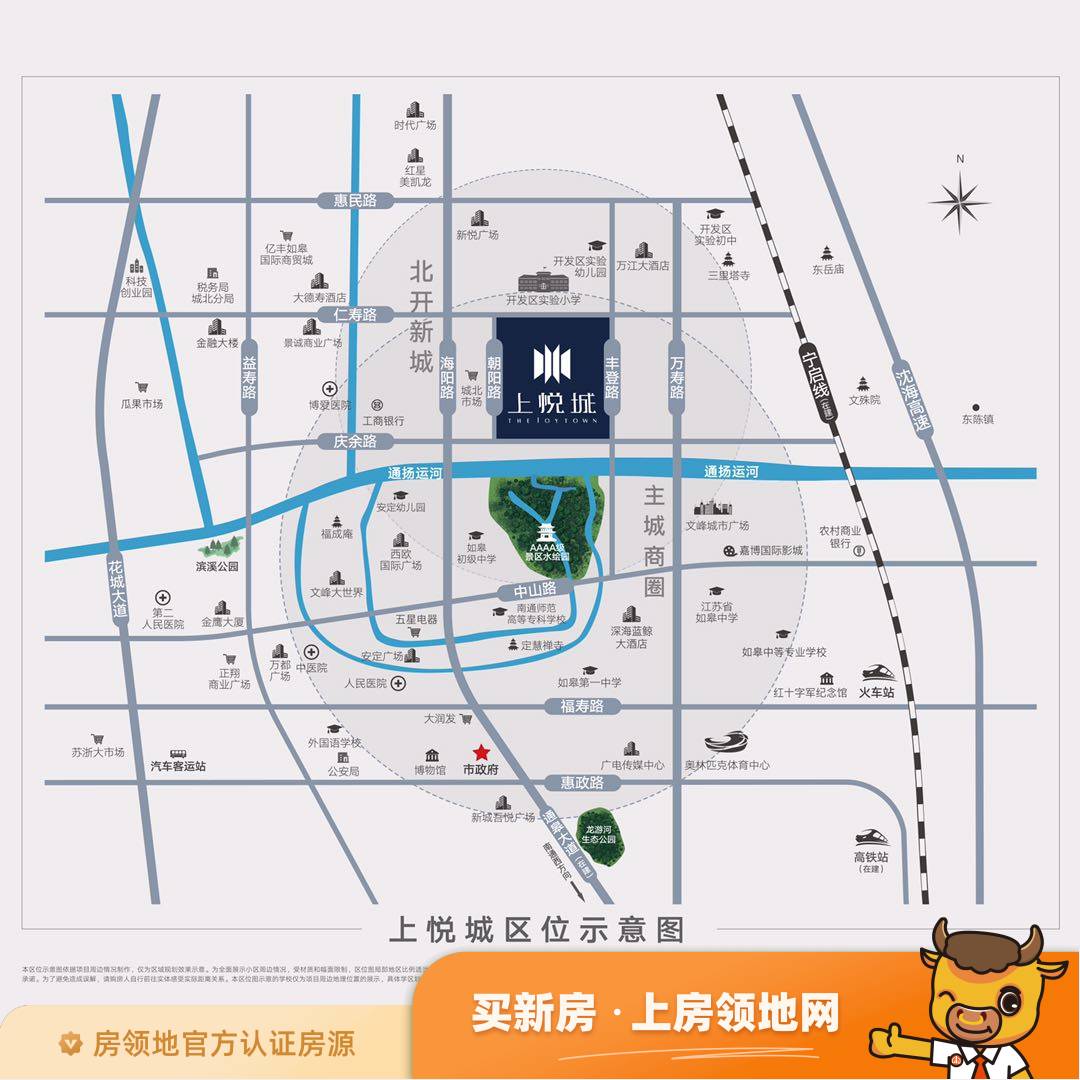 上锦花园位置交通图47