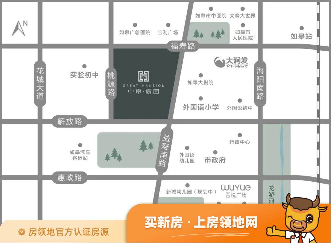 中皋宸园位置交通图1
