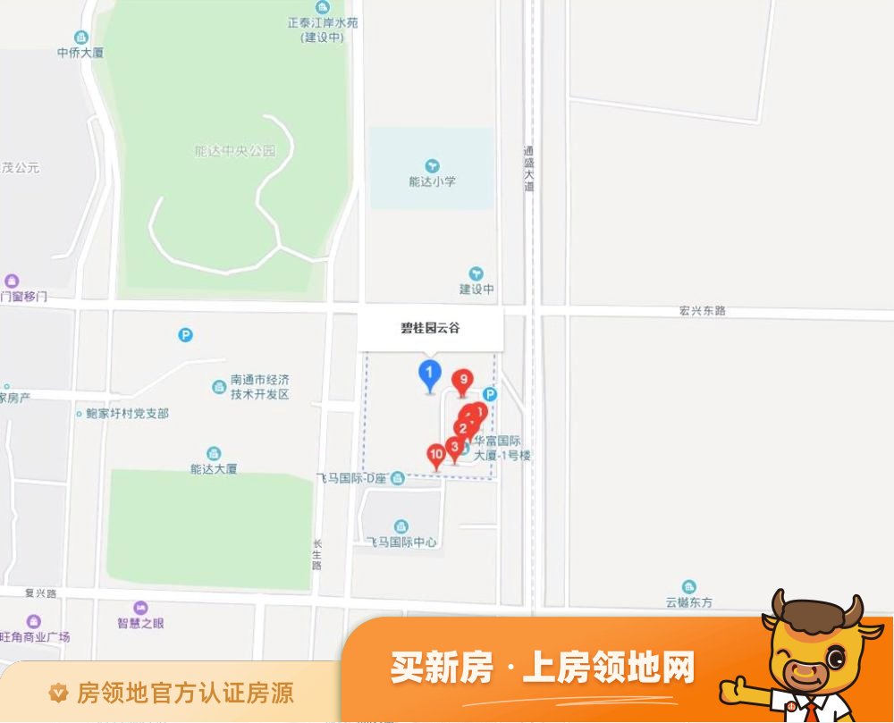 碧桂园云峯中心位置交通图54